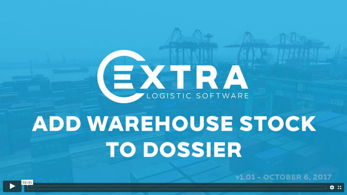 Add warehouse Stock to dossier